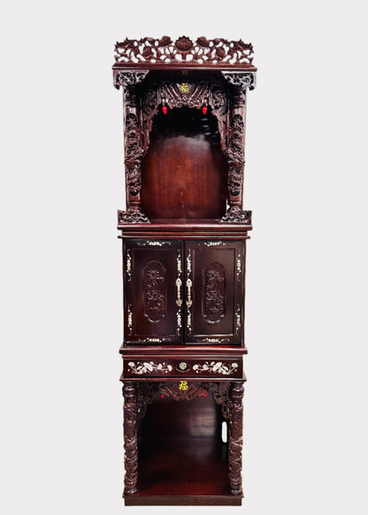 24” 3-Tier Altar – Dragon – Red