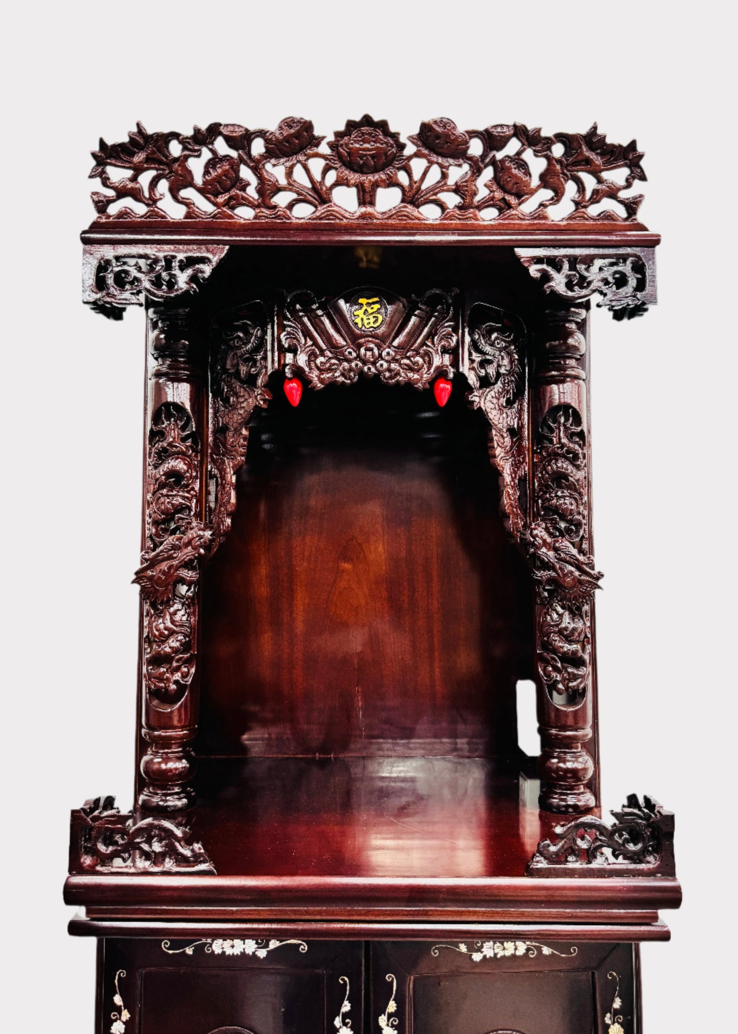 24” 3-Tier Altar – Dragon – Red