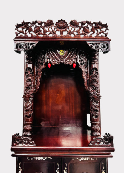 24” 3-Tier Altar – Dragon – Red