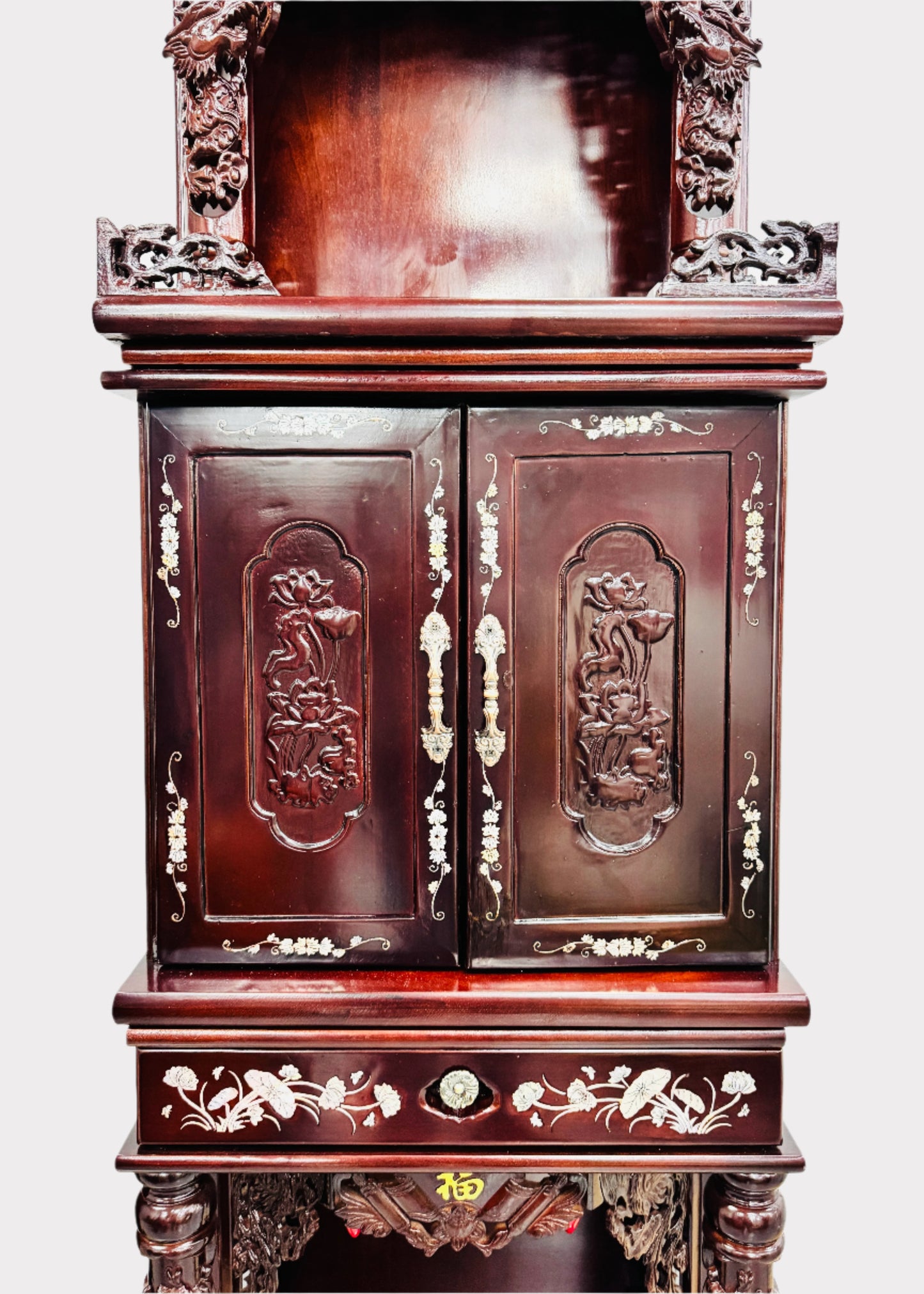 24” 3-Tier Altar – Dragon – Red