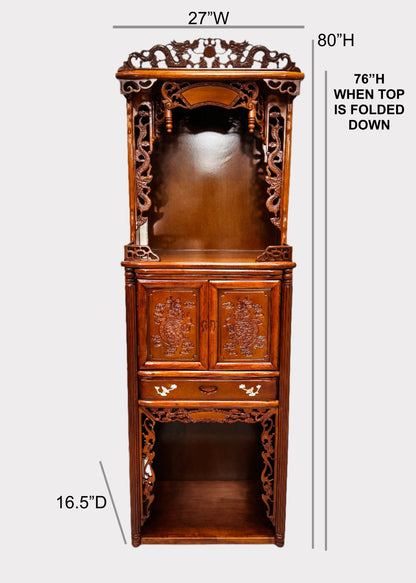 27” 3-Tier Altar – Middle Cabinet – Yellow
