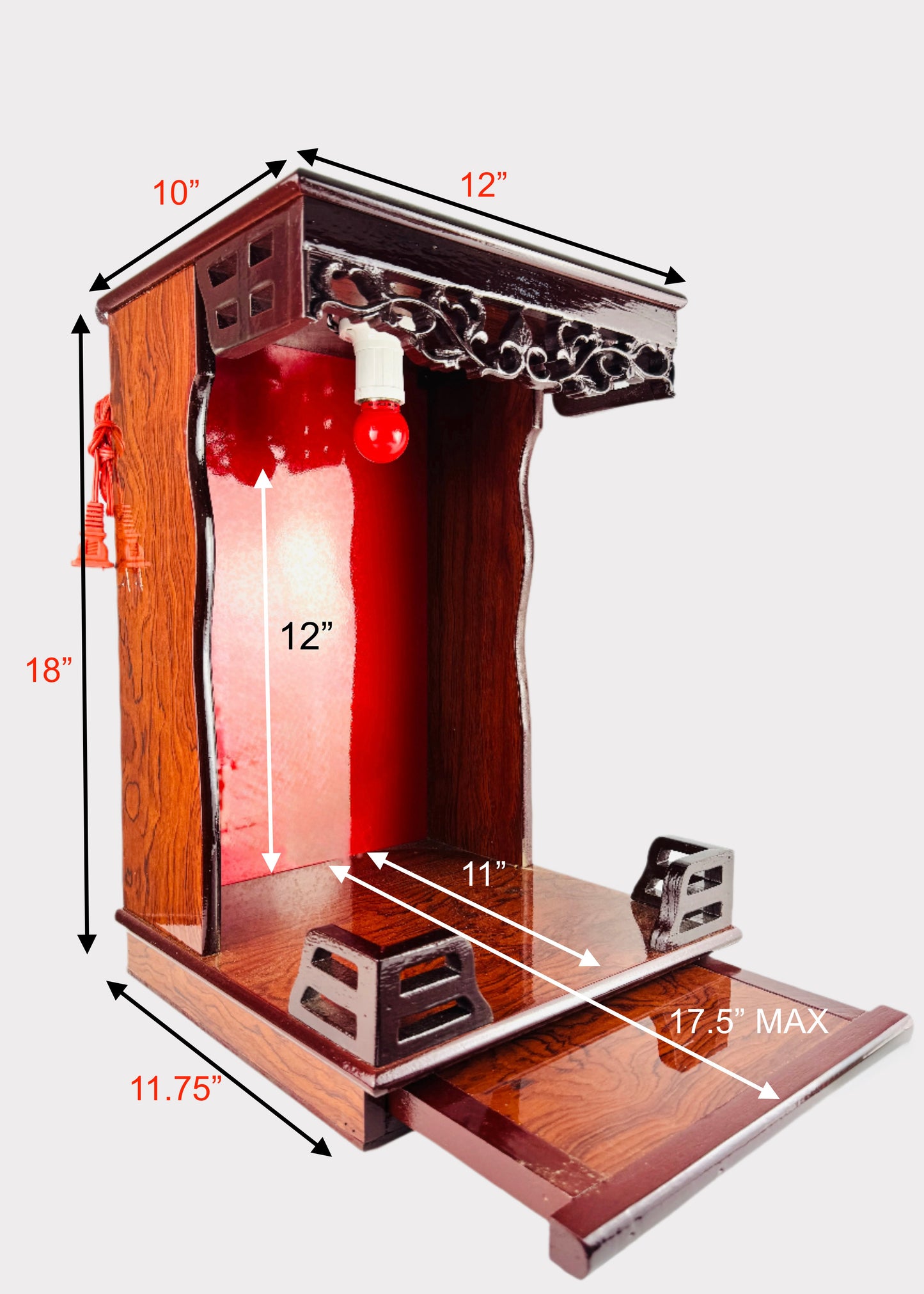 Single Altar – Taiwanese-Style – Red