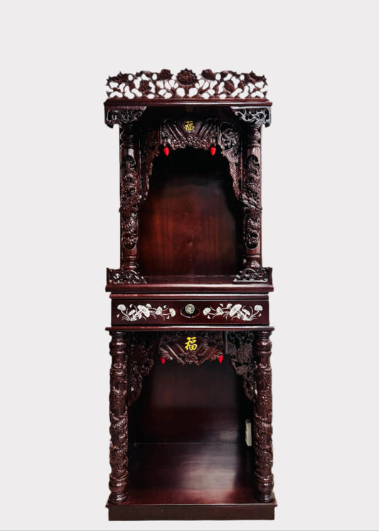 24” 2-Tier Altar – Dragon – Red