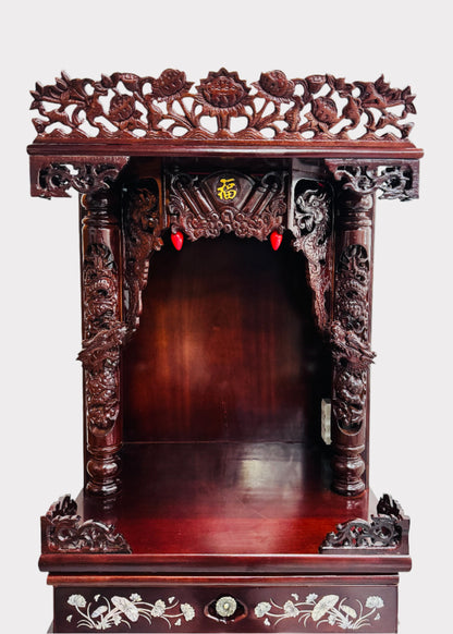 24” 2-Tier Altar – Dragon – Red