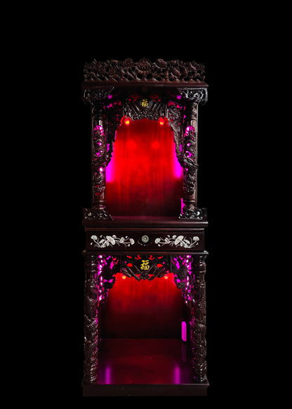 24” 2-Tier Altar – Dragon – Red