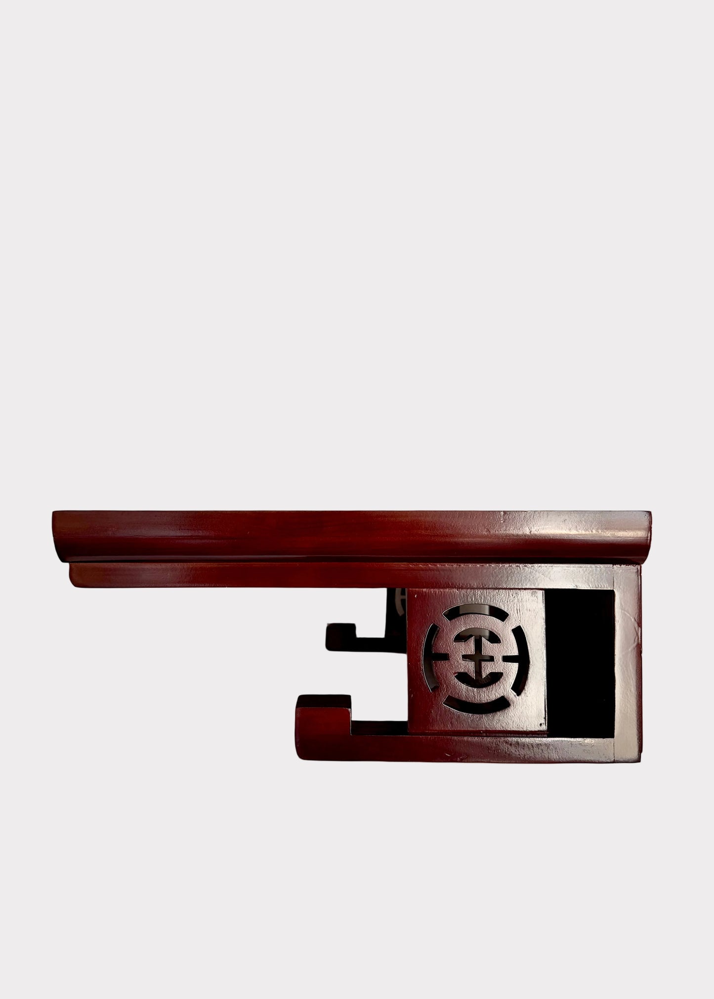 Solid Wood Floating Altar Shelf - Wall Mounted Buddhist Shrine