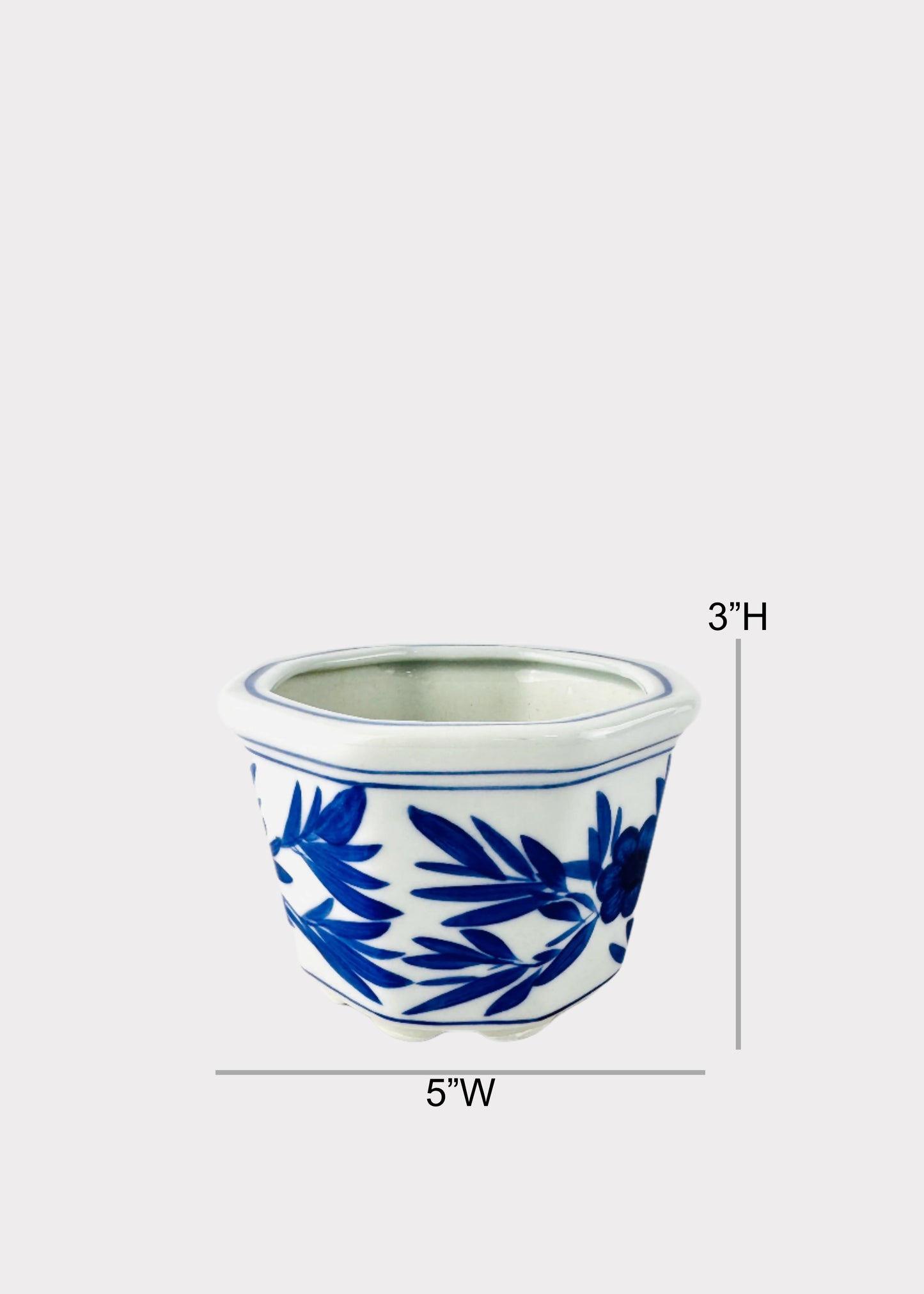 Hexagon Blue Planter