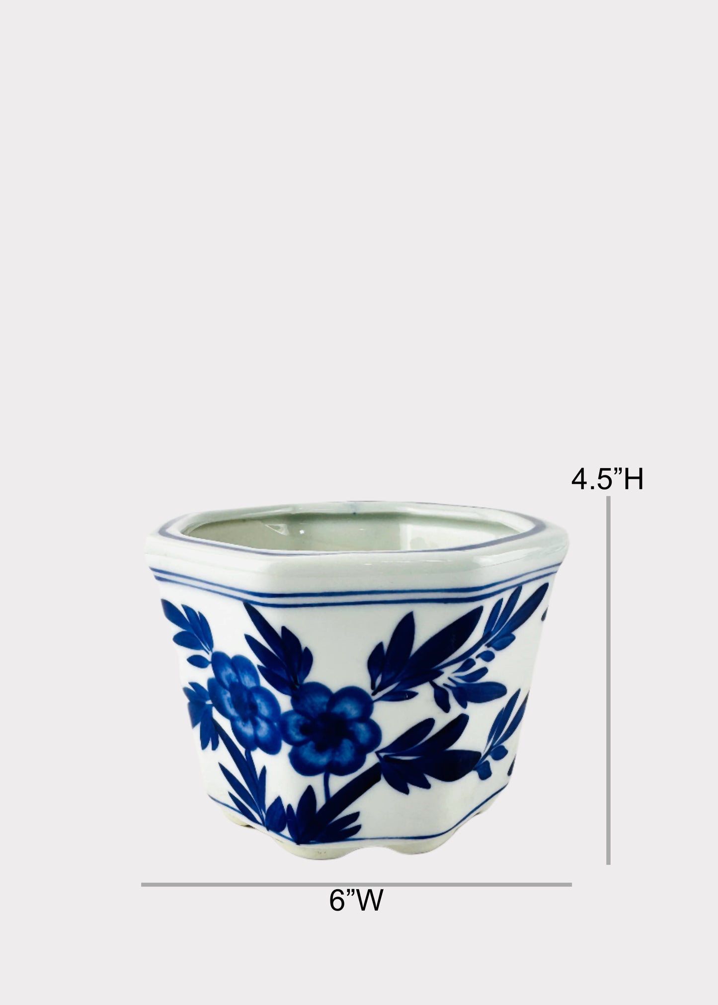 Hexagon Blue Planter