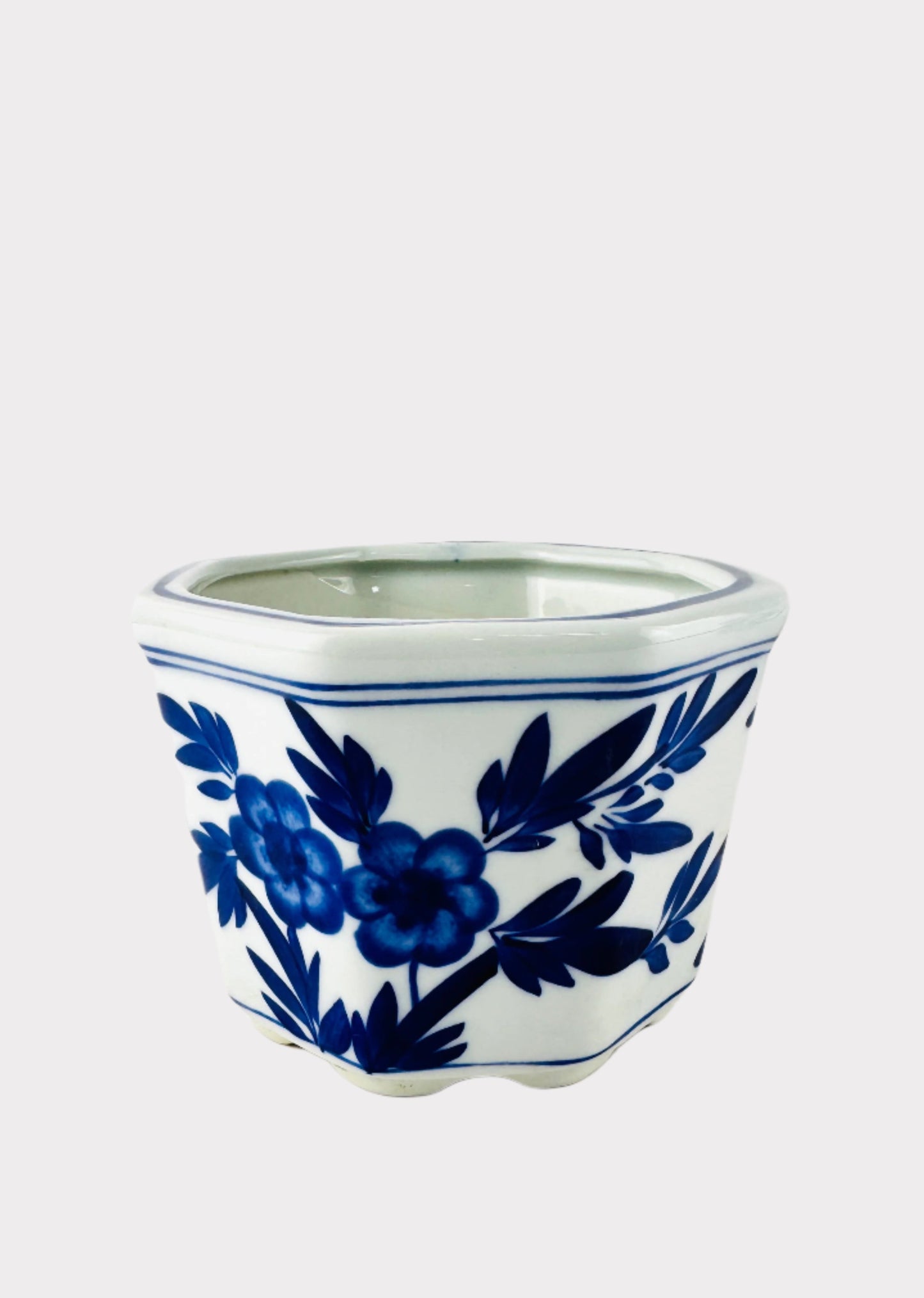 Hexagon Blue Planter