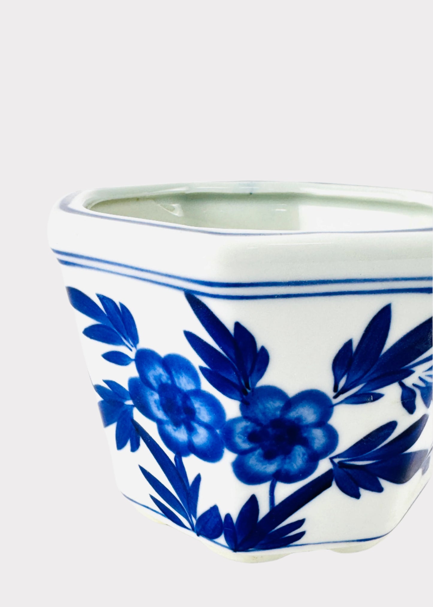 Hexagon Blue Planter