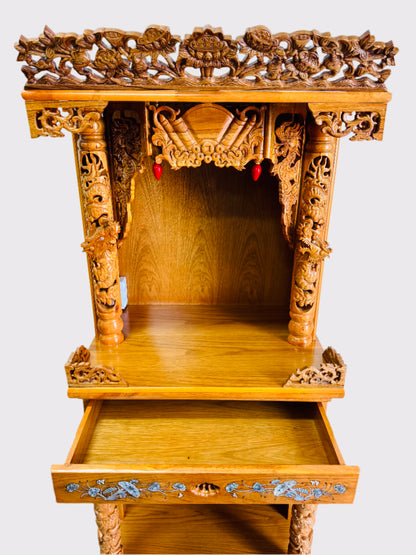 27” 2-Tier Altar – Dragon – Yellow