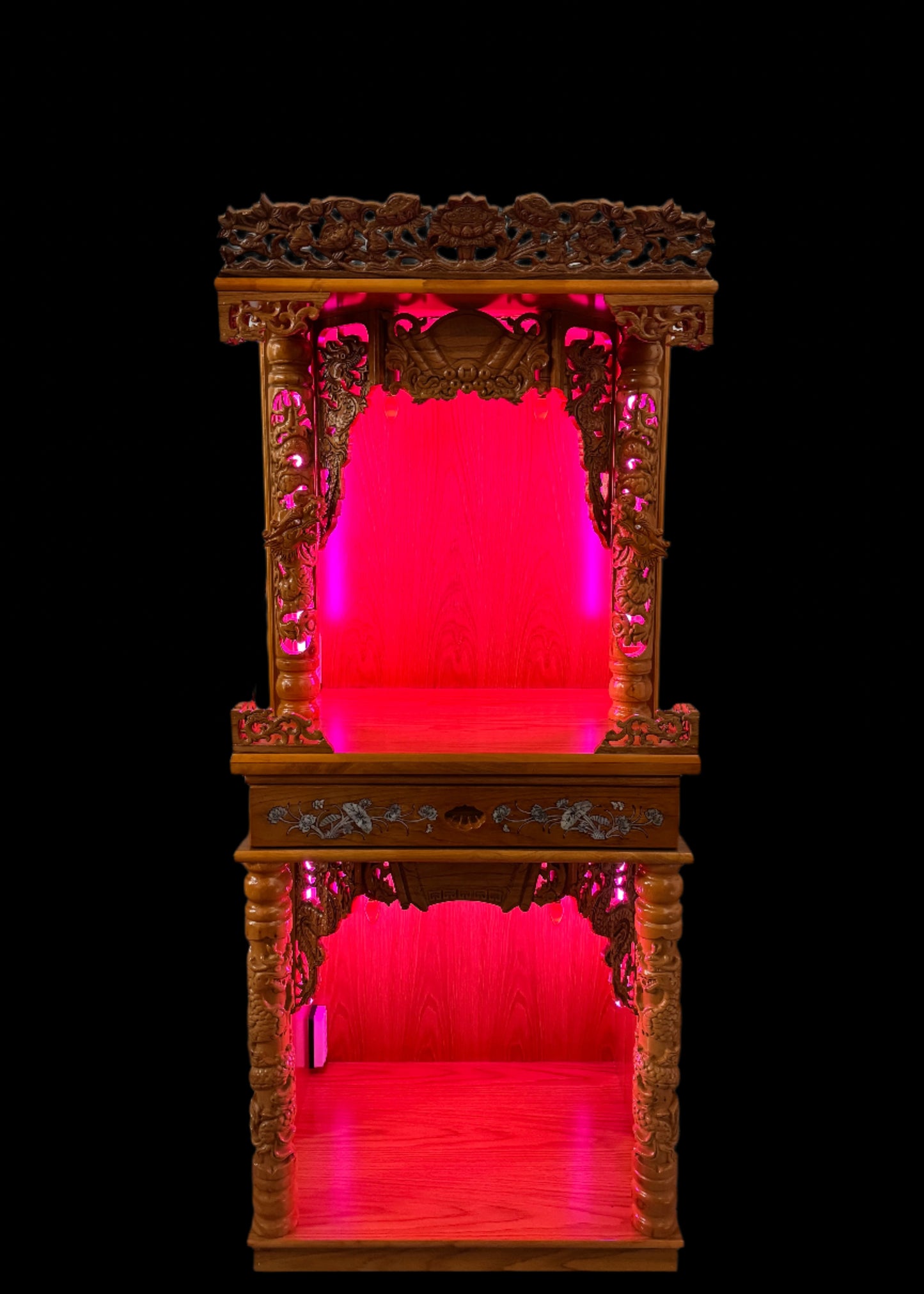 27” 2-Tier Altar – Dragon – Yellow