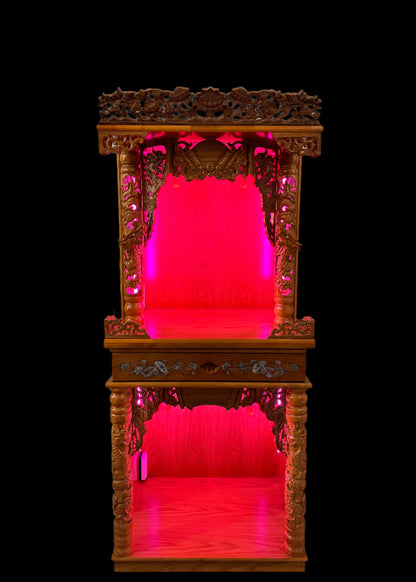 27” 2-Tier Altar – Dragon – Yellow