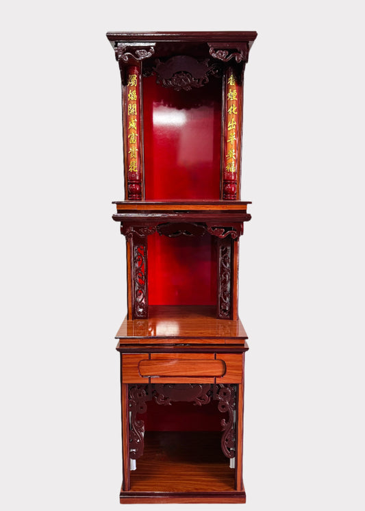24" 3-Tier Altar – Taiwanese-Style – Red