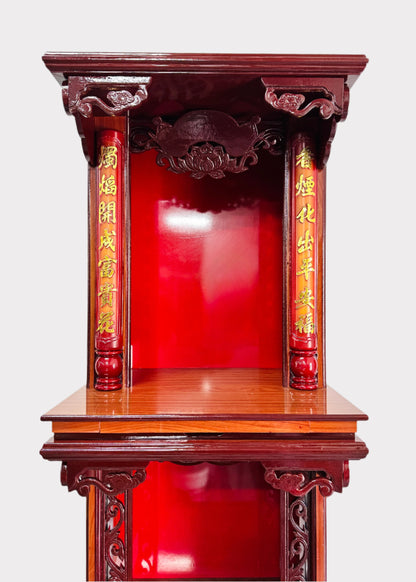 24" 3-Tier Altar – Taiwanese-Style – Red