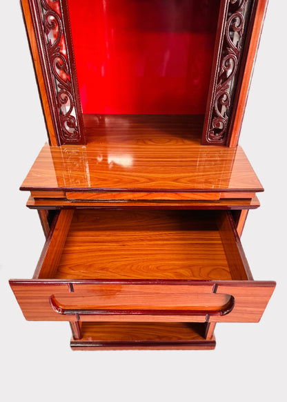24" 3-Tier Altar – Taiwanese-Style – Red