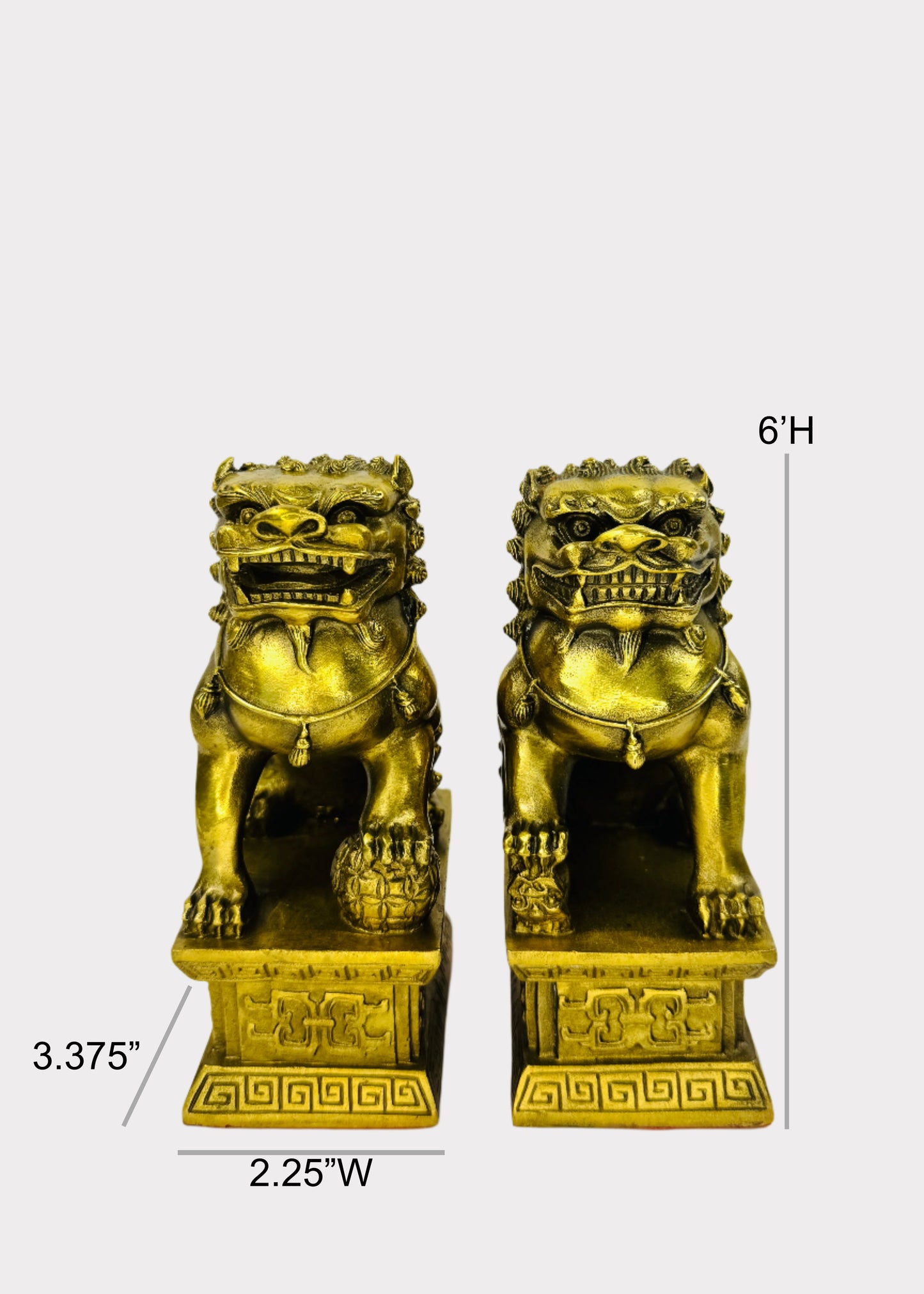 Brass Fu Dogs