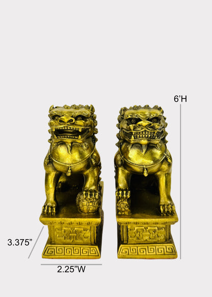 Brass Fu Dogs