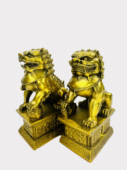 Brass Fu Dogs