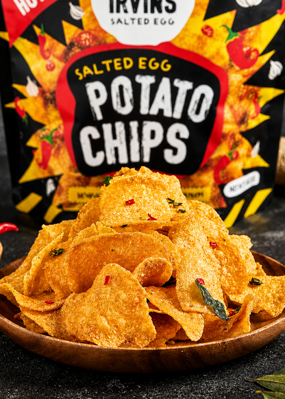 IRVINS Hot Boom Spicy Salted Egg Potato Chips 3.3 oz (95g)