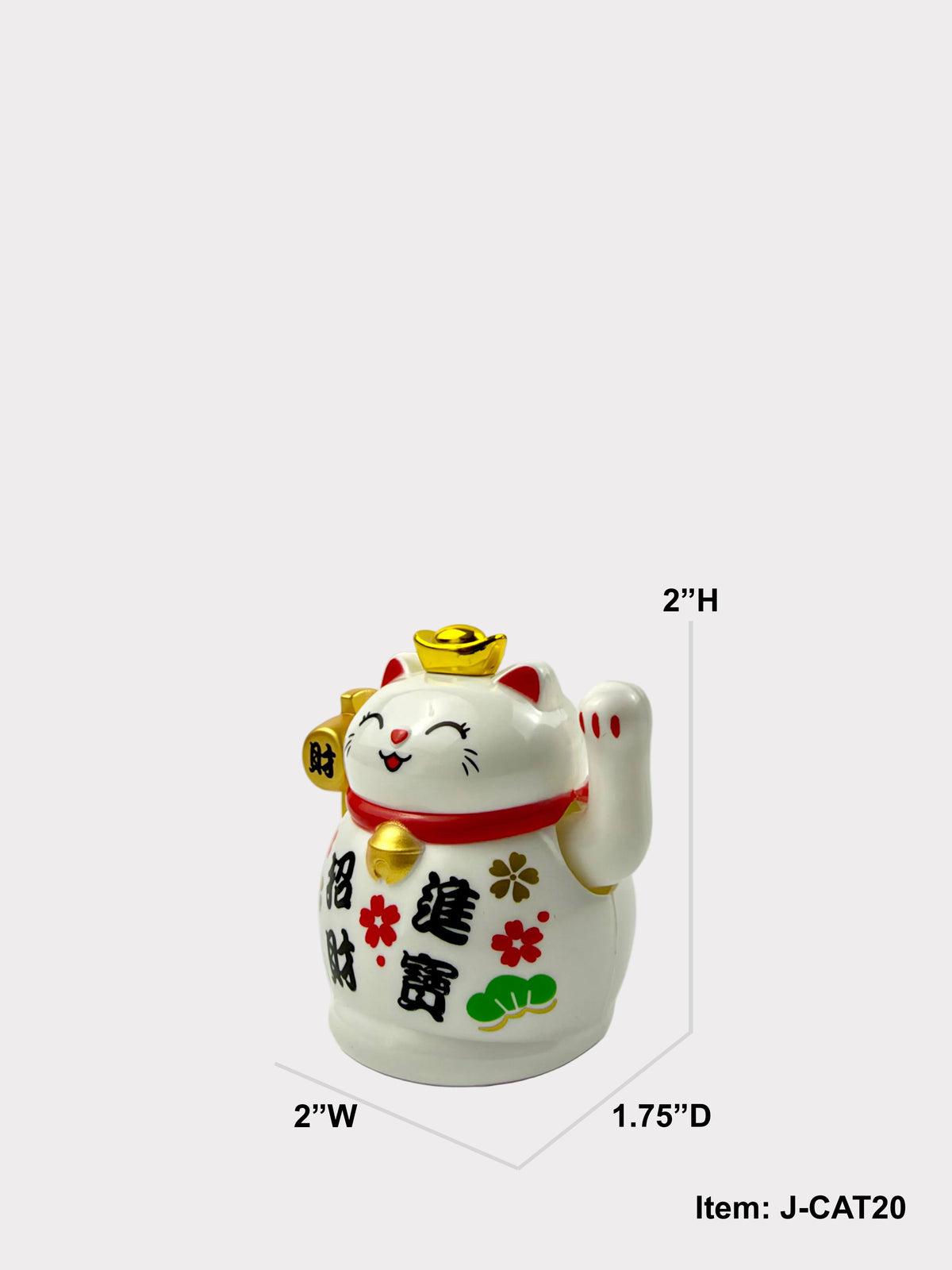 Solar Powered Lucky Money Cat - Waving Arm