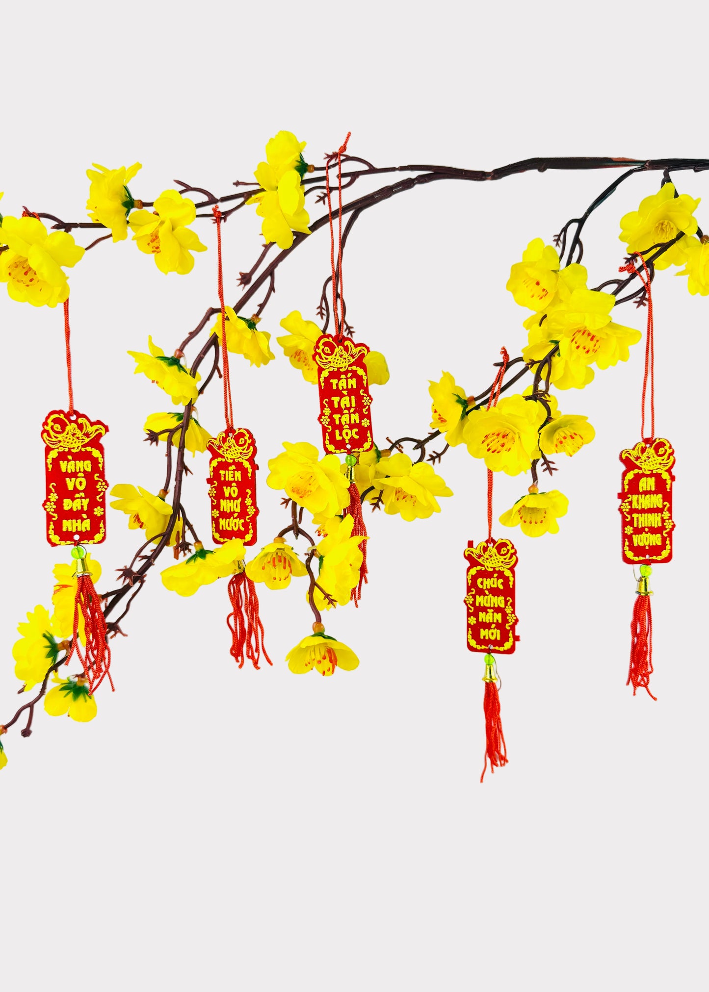 Koi Fish Hanging Ornaments - Lunar New Year (10 Count)