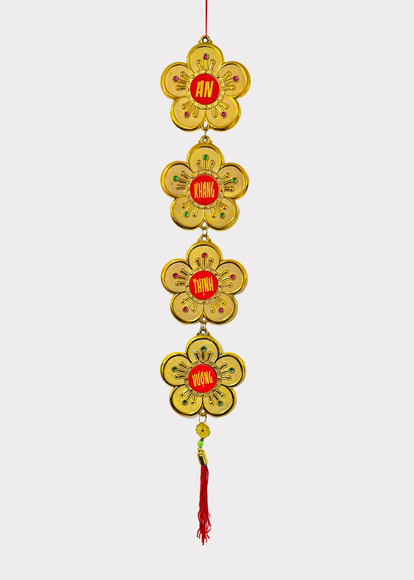 Golden Mai Flower Hanging – Lunar New Year Decoration (2 Count)
