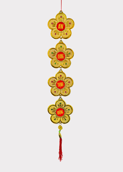 Golden Mai Flower Hanging – Lunar New Year Decoration (2 Count)