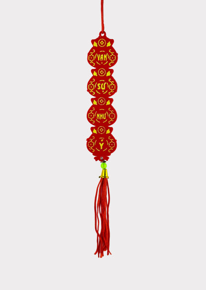 Red Money Bag Tassel Ornament – Vietnamese Tet & Lunar New Year Décor (10 Count)
