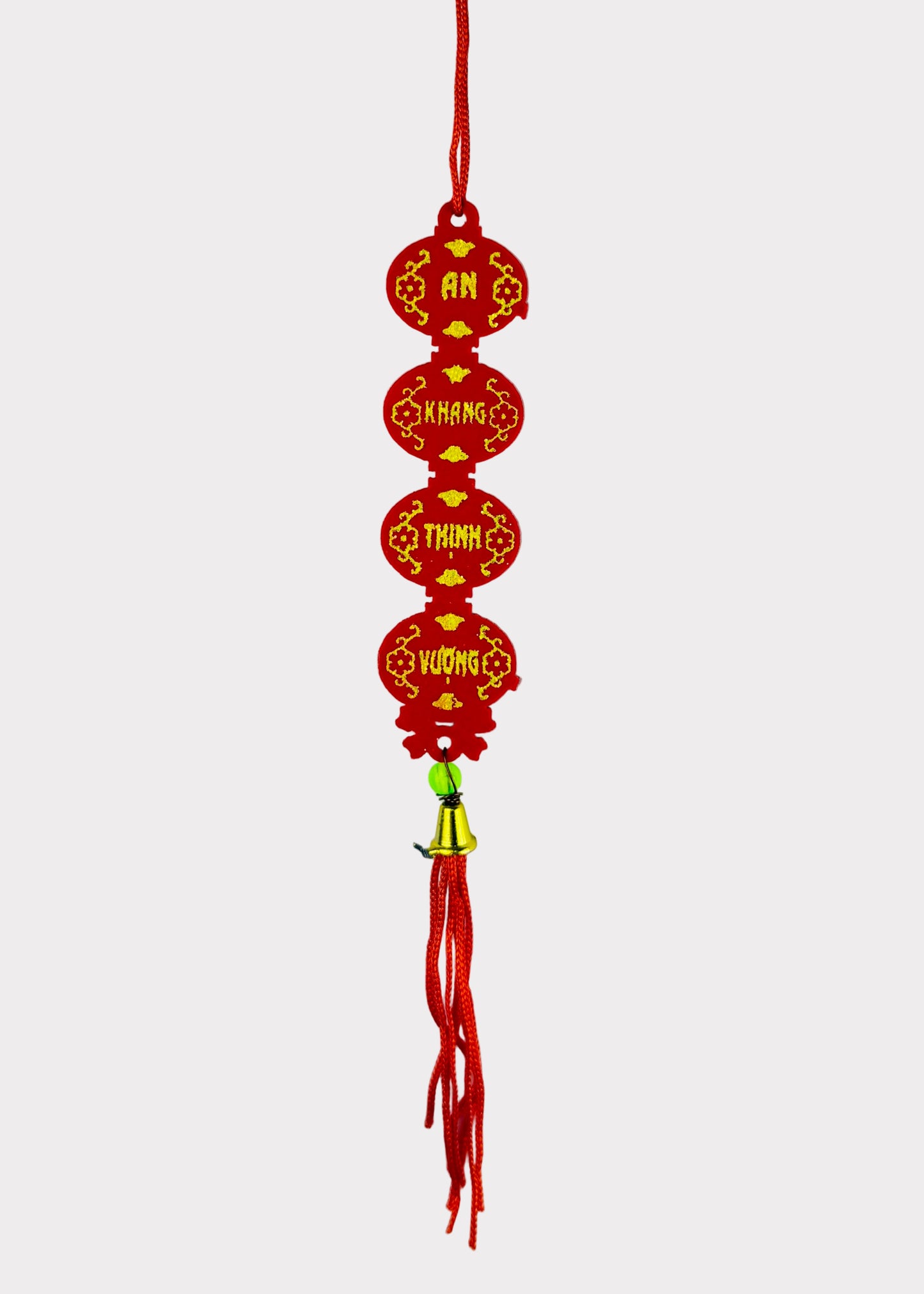 Red Lantern Tassel Ornament – Vietnamese Tet & Lunar New Year Decoration (10 Count)