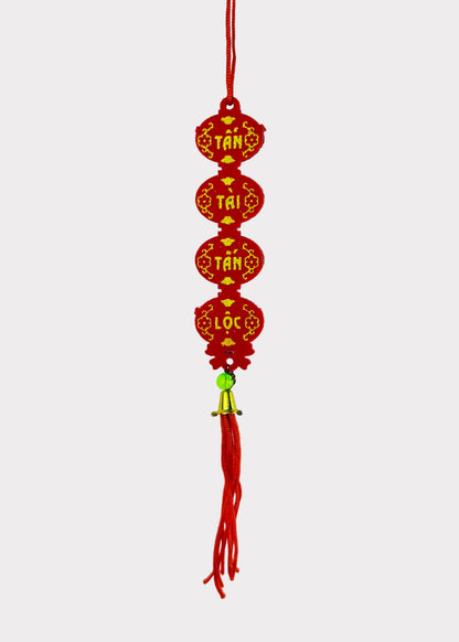 Red Lantern Tassel Ornament – Vietnamese Tet & Lunar New Year Decoration (10 Count)