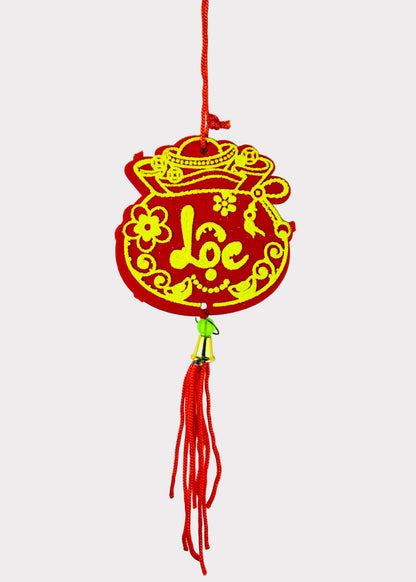 Money Bag Hanging Ornaments – Lunar New Year Tết Décor (10 Count)