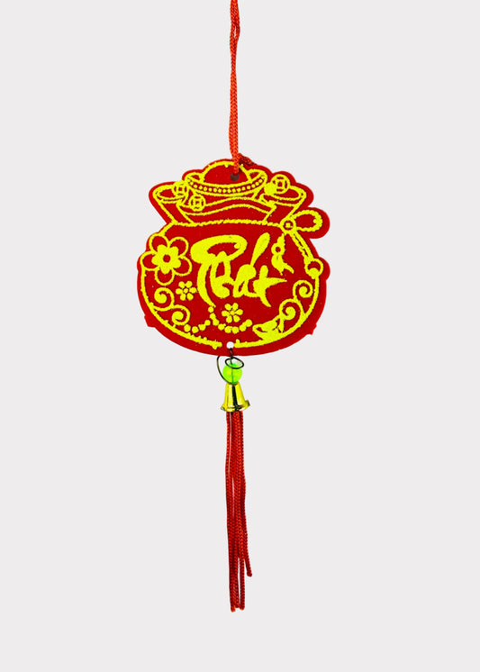 Money Bag Hanging Ornaments – Lunar New Year Tết Décor (10 Count)