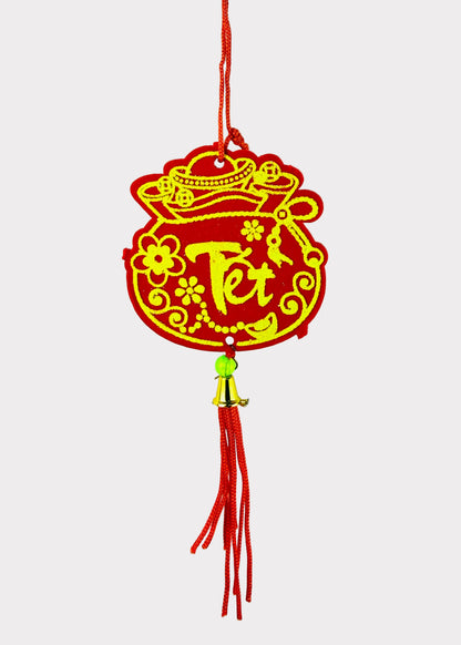 Money Bag Hanging Ornaments – Lunar New Year Tết Décor (10 Count)