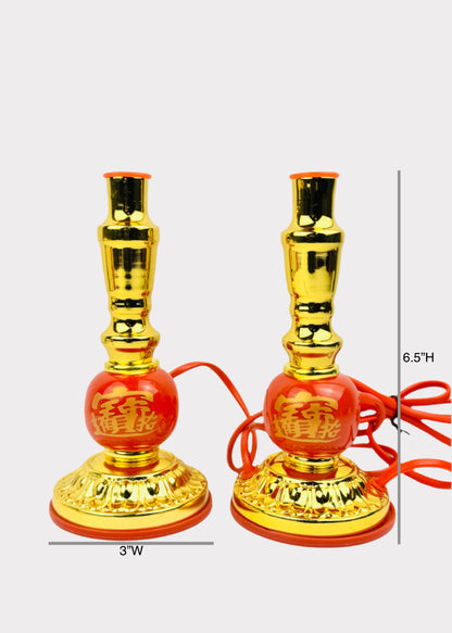 Red Altar Lights with Prosperity Ball – Buddhist Worship