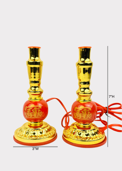 Red Altar Lights with Prosperity Ball – Buddhist Worship