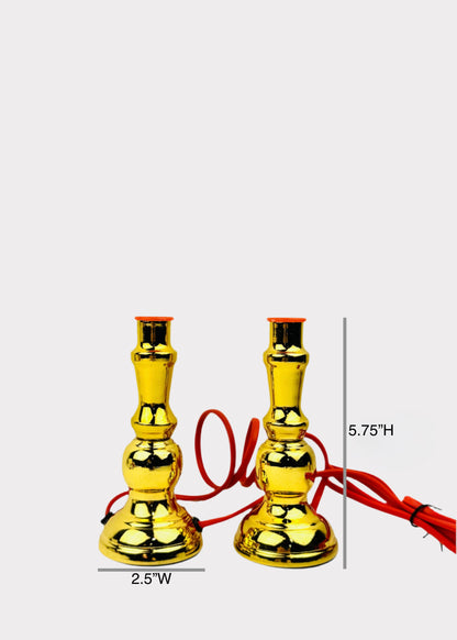 Traditional Golden Metal Alloy Altar Lights