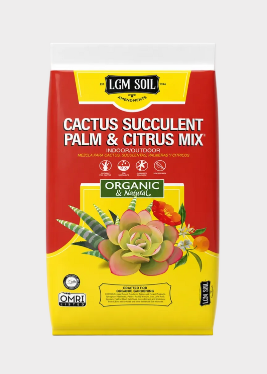 LGM Organic Cactus, Succulent, Palm & Citrus Mix .5 cu ft Fast-Draining Potting Soil