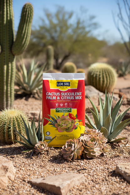 LGM Organic Cactus, Succulent, Palm & Citrus Mix .5 cu ft Fast-Draining Potting Soil