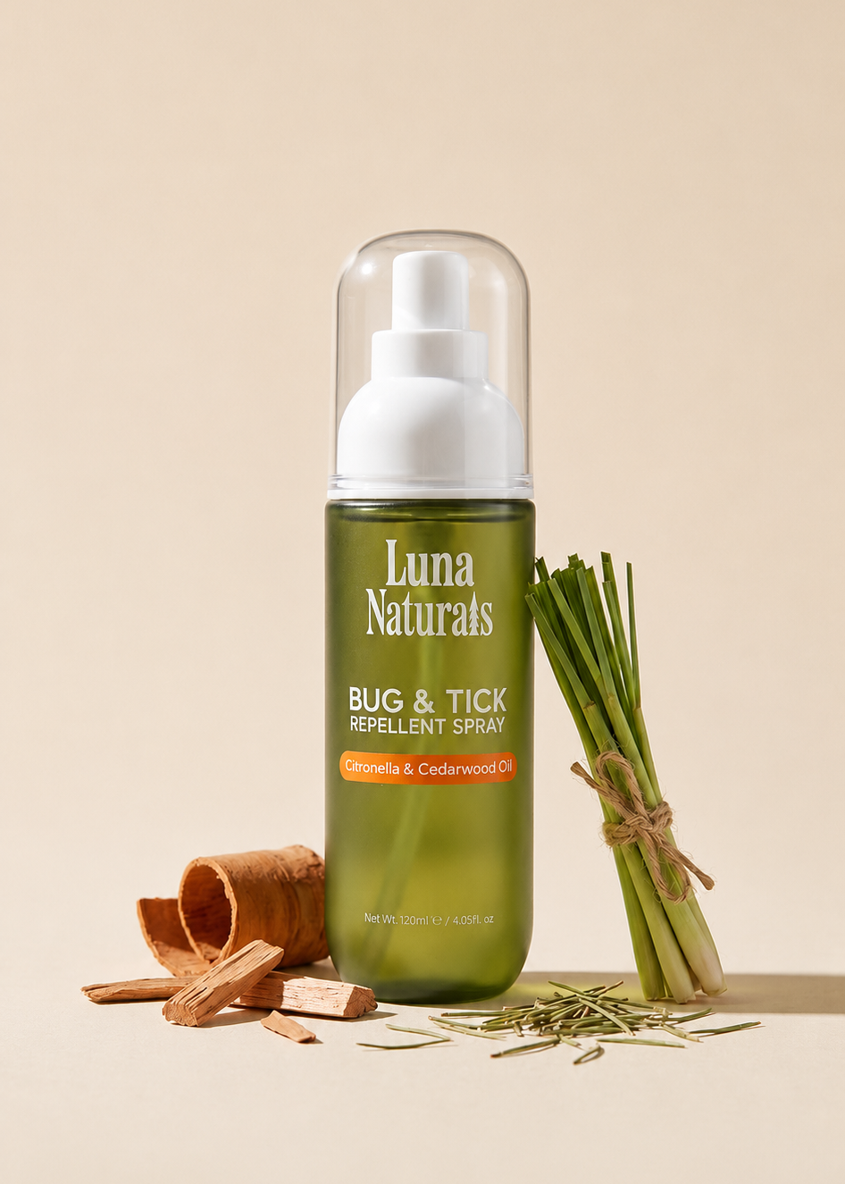 Luna Naturals Luna Naturals Bug & Tick Repellent Spray (Citronella & Cedarwood)