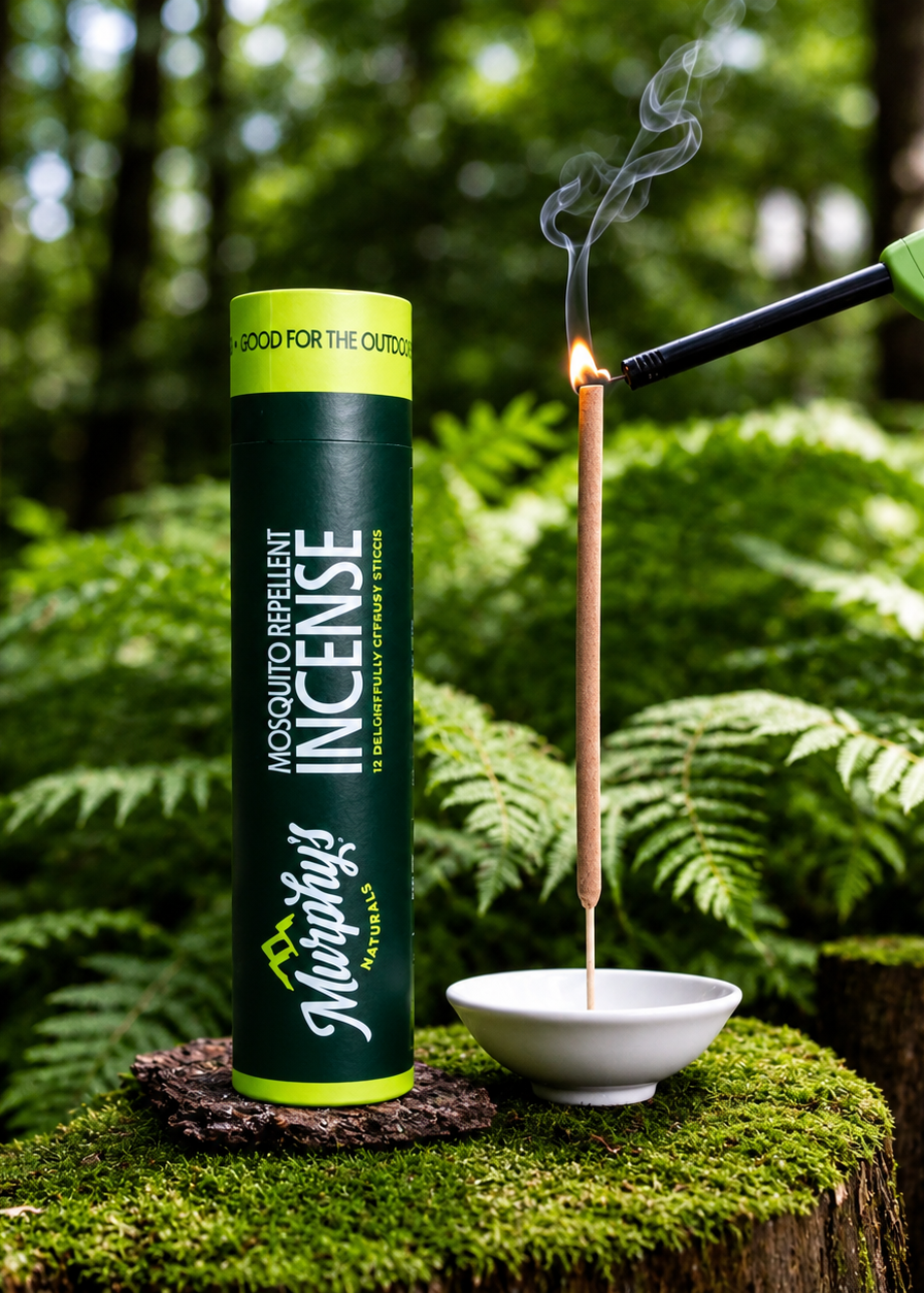 Murphy's Naturals Mosquito Repellent Incense Sticks - 12 Plant-Based Outdoor Incense Sticks