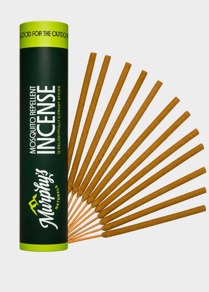 Murphy's Naturals Mosquito Repellent Incense Sticks - 12 Plant-Based Outdoor Incense Sticks