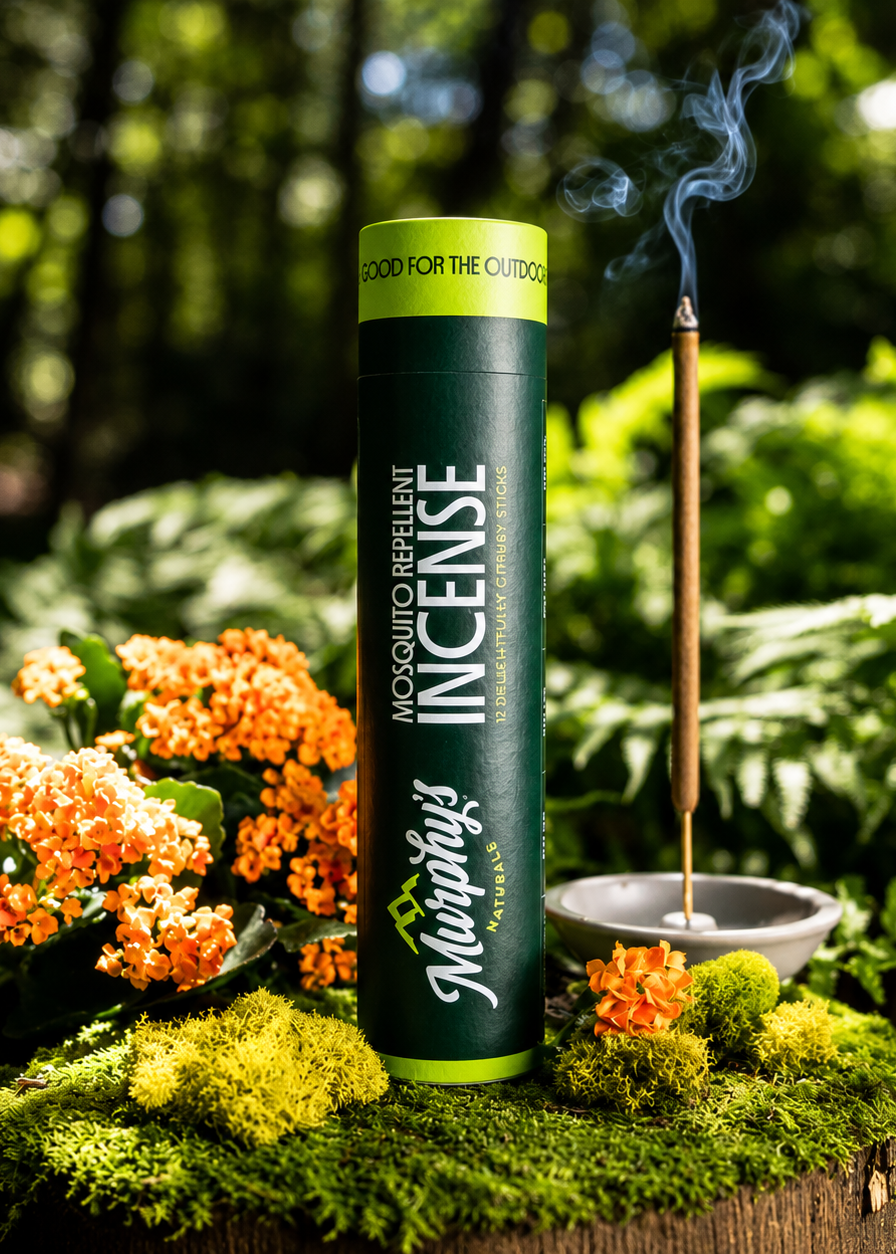 Murphy's Naturals Mosquito Repellent Incense Sticks - 12 Plant-Based Outdoor Incense Sticks