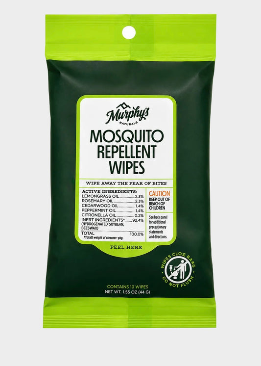 Murphy's Naturals Mosquito Repellent Wipes - 10 Plant-Based Wipes