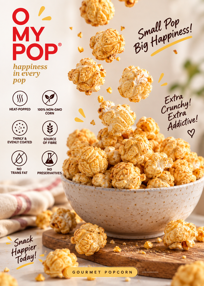 O MY POP Secret Smoky Barbecue Popcorn 70g
