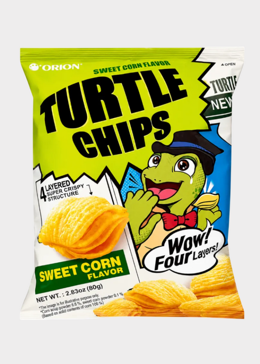 Turtle Chips Sweet Corn Flavor in 2.83oz - 80g bag 