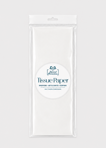 Special Occasions - White Tissue Paper - 10 Sheets