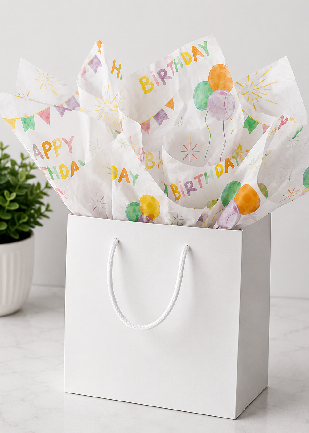 Special Occasions - Happy Birthday Tissue Paper - 5 Sheets