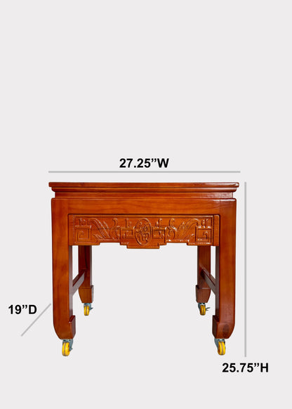 Traditional Honey Finish Altar & Offering Table Set