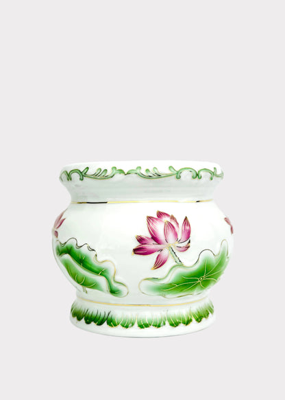 Lotus Pink – Incense Holder Pot – Ceramic